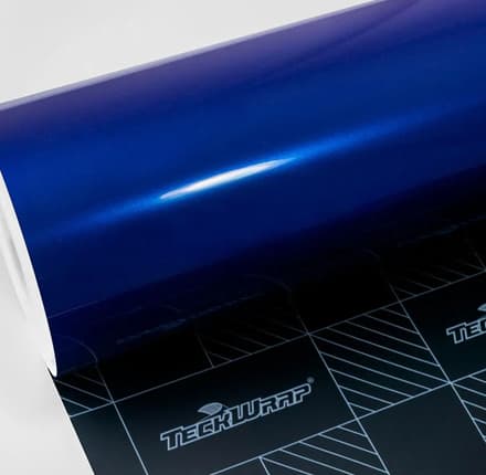 Envelopamento de Geladeira Com Adesivo Brilhante Azul