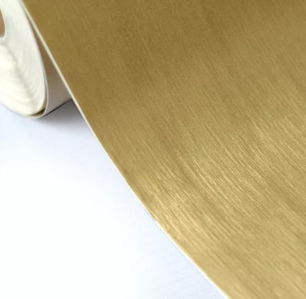 Envelopamento de Geladeira Com Adesivo Inox Amarelo