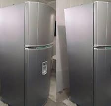Envelopamento de Geladeira Com Adesivo Metalizado Inox RJ