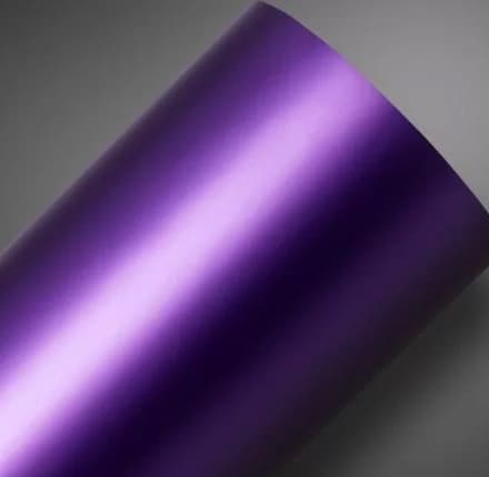 Envelopamento de Geladeira Com Adesivo de Aço Escovado Roxo